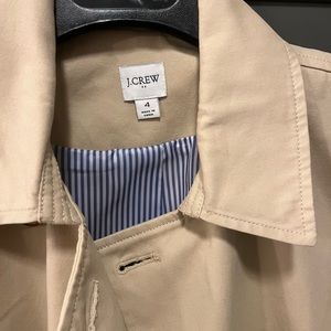 JCrew trench coat size 4